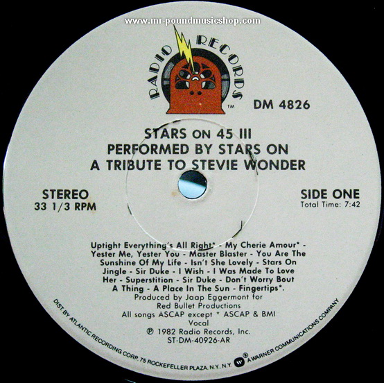 Stars On 45 - Star On 45 III : Stevie Wonder / Get Ready