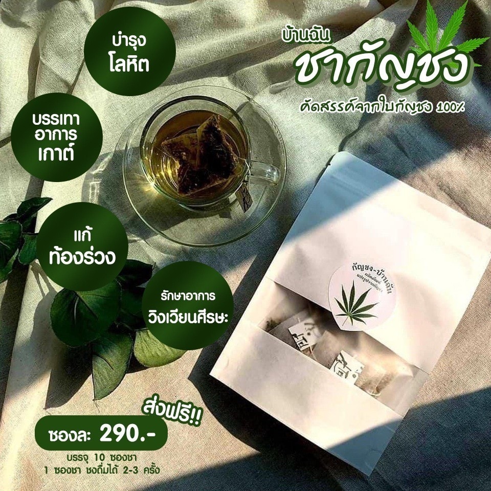 ชาสมุนไพร ชากัญชง