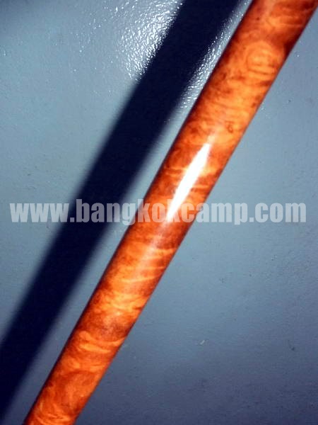 ไม้หายาก... ไม้ตะพด(ไม้ปุ่มประดู่, ปมประดู่) ลายสวยมาก หัวไม้ทรงลูกจันทร์ ปลายทองเหลือง