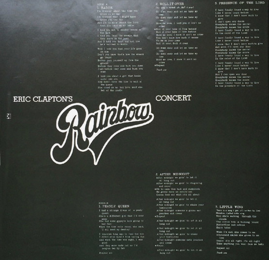 Eric Clapton - Eric Clapton's Rainbow Concert
