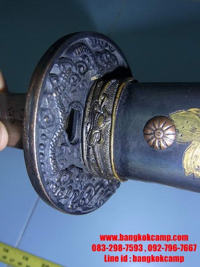 ดาบซามูไร ใบมีดเป็นเหล็กลาย (ใบมีดดามัสกัส)