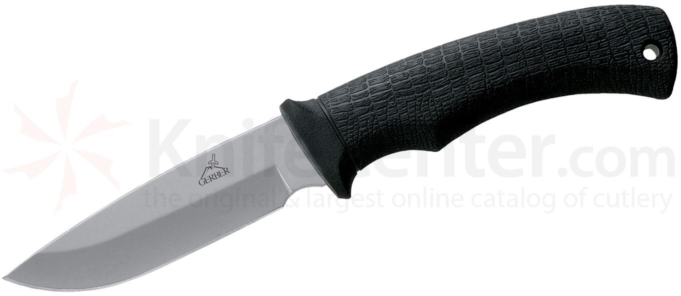 มีดใบตาย Gerber Gator Fixed 4.02" Plain Blade, Gator Grip Handles, Nylon Sheath (06904) โลโก้เก่า เลิกผลิตแล้ว