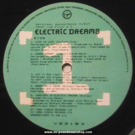 Various Artists - Electric Dreams (Original Soundtrack From The Film)