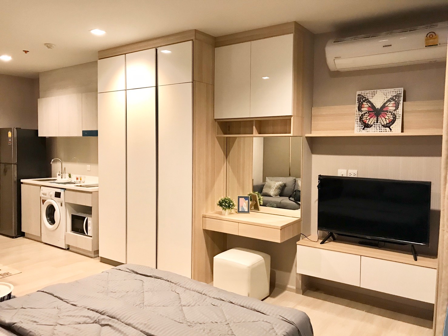 ห้เช่า คอนโด Life One Wireless (ไลฟ์ วัน ไวร์เลส) ห้องสตูดิโอ 28 ตรม ชั้น 15 ห้อง A15B19