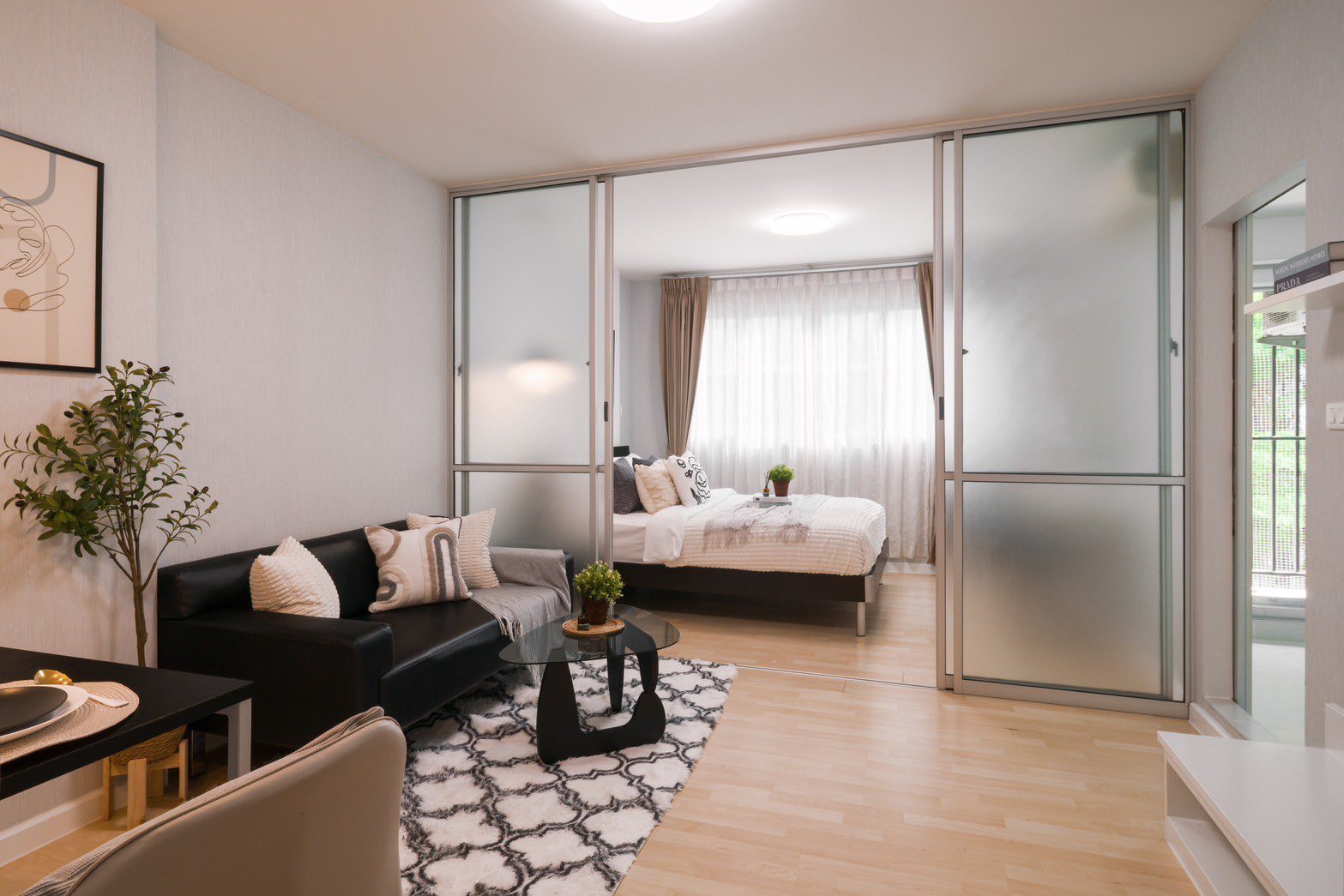 ✨ ขายด่วน! dcondo Ram Intra (ดีคอนโด รามอินทรา) 1 ห้องนอน 1 ห้องน้ำ, ครัวแยก ขนาด 30 ตรม. ชั้น 3 ตึก D ระเบียงทิศใต้ 🌿