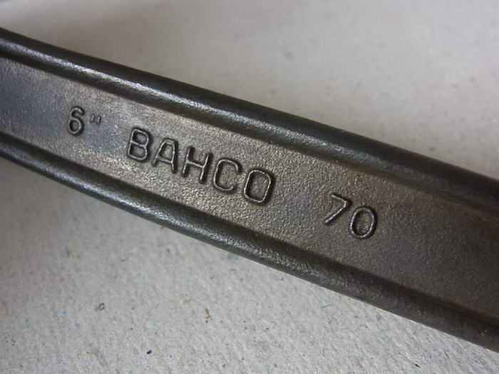ประแจเลื่อน BACHO 6นิ้ว Made in INDIA.ใหม่ เก่าเก็บ...หายากครับส่วนใหญ่เจอทำสวีเดนกับสเปน....ไม่ผ่านการใช้งาน