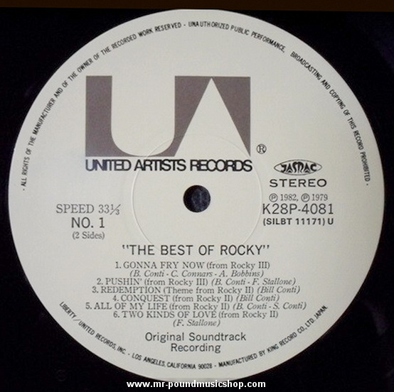 Bill Conti - The Best of Rocky - Original Soundtrack