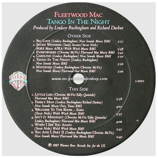 Fleetwood Mac - Tango In The Night