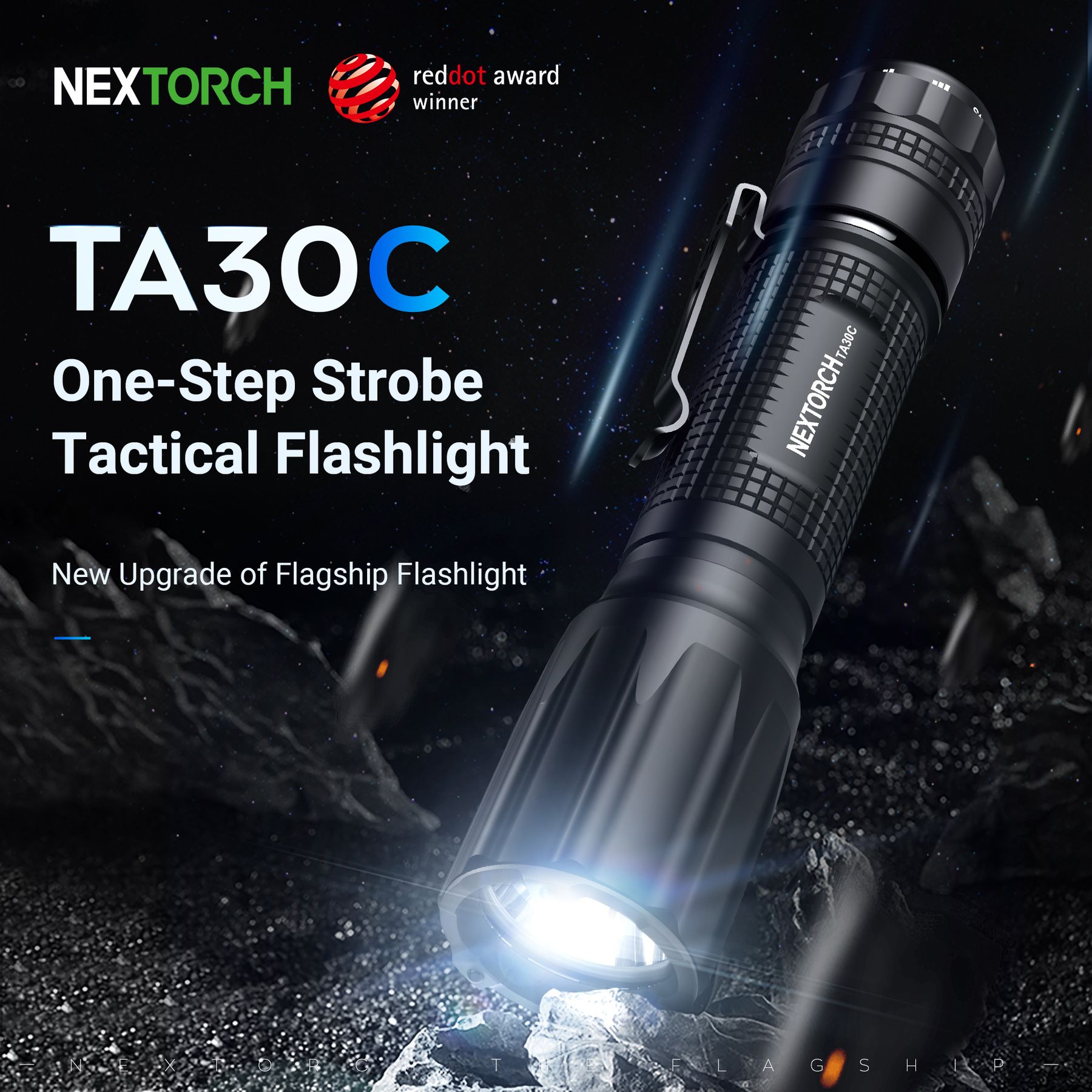 ไฟฉาย Nextorch TA30C 1600 Lumens One Step Tactical Flashlight