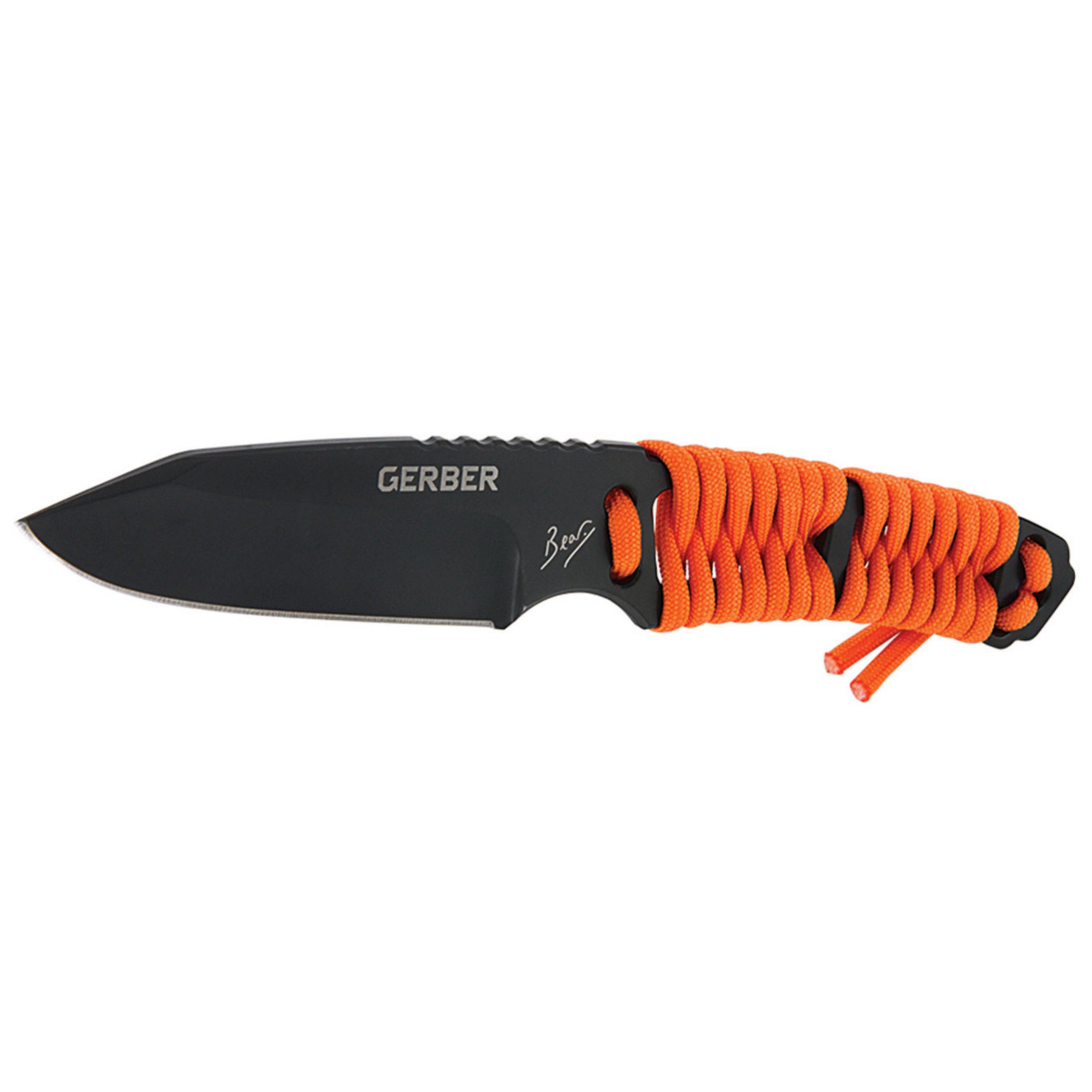 มีดใบตาย Gerber 31-001683 Bear Grylls Paracord Fixed 3.25" Plain Blade, Plastic Sheath