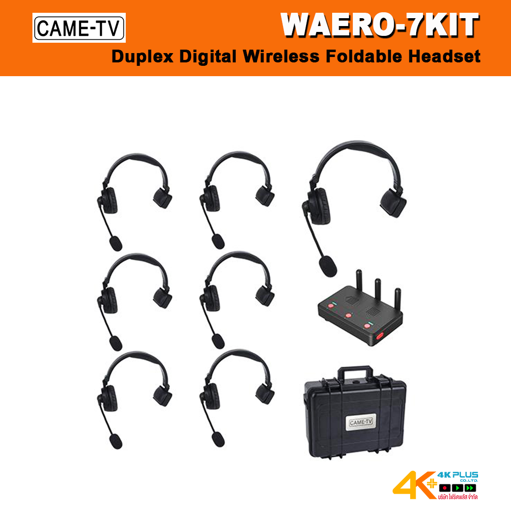 CAME-TV WAERO-7KIT Duplex Digital Wireless Foldable Headset