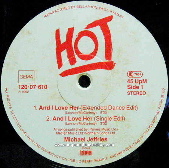 Michael Jeffries - And I Love Her