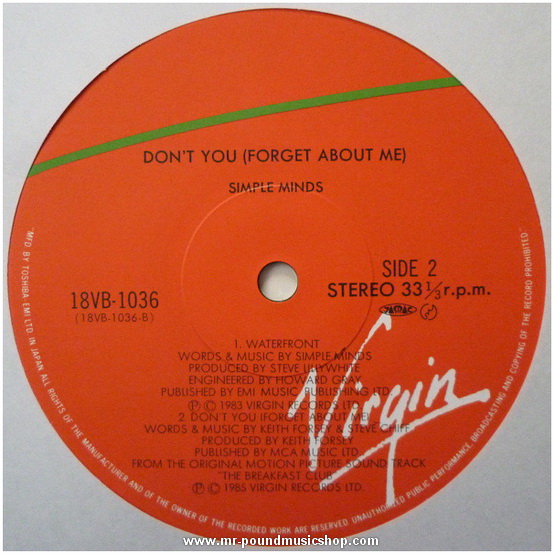 Simple Minds - Don't You (Forget About Me)