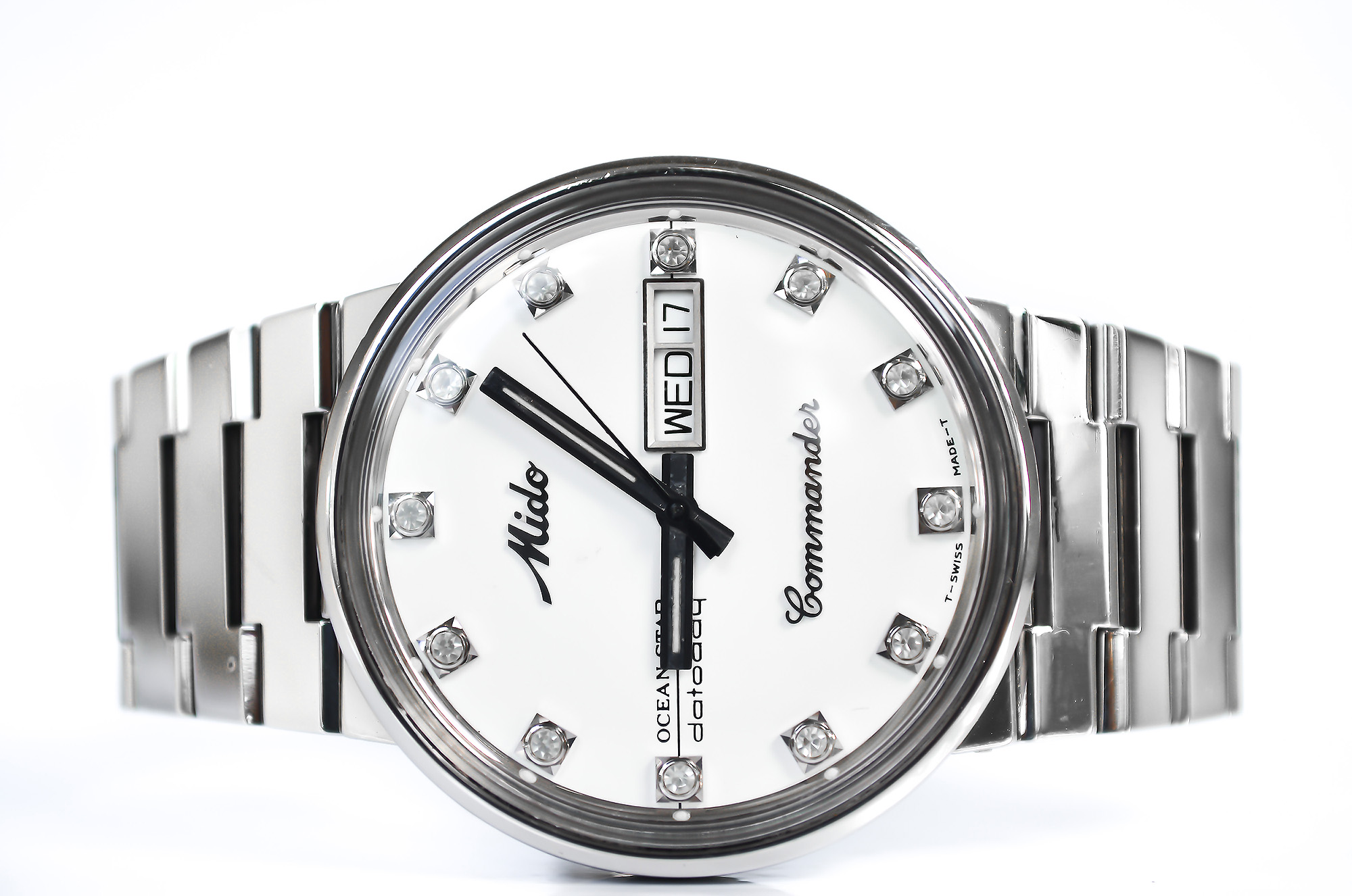 Mido Commander 12 พลอย ปัดแป้ง รุ่นใหม่(Sold)