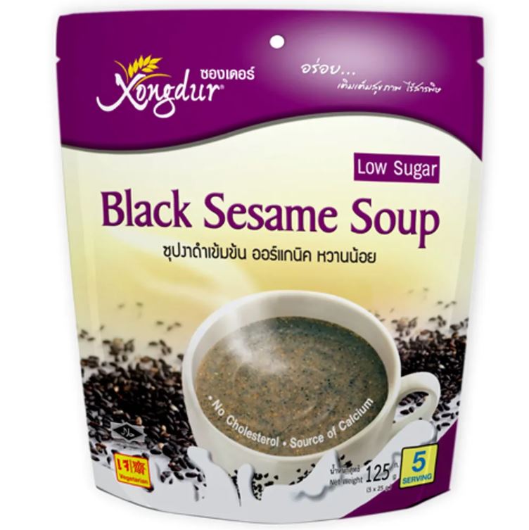 ซุปงาดำเข้มข้นหวานน้อย แบบแพค 5 ซอง (125กรัม)