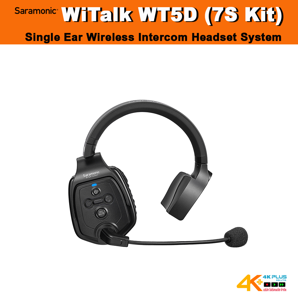 Saramonic WiTalk WT5D (7S Kit) Single Ear Wireless Intercom Headset System