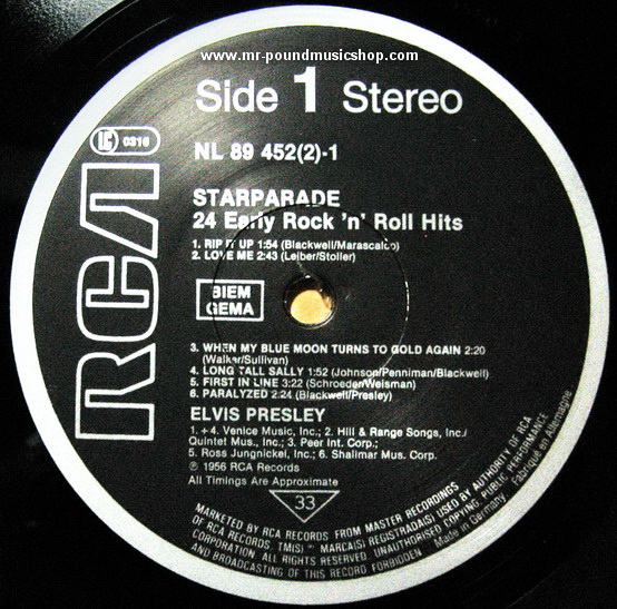 Elvis Presley - Starparade / 24 Early Rock 'n' Roll Hits