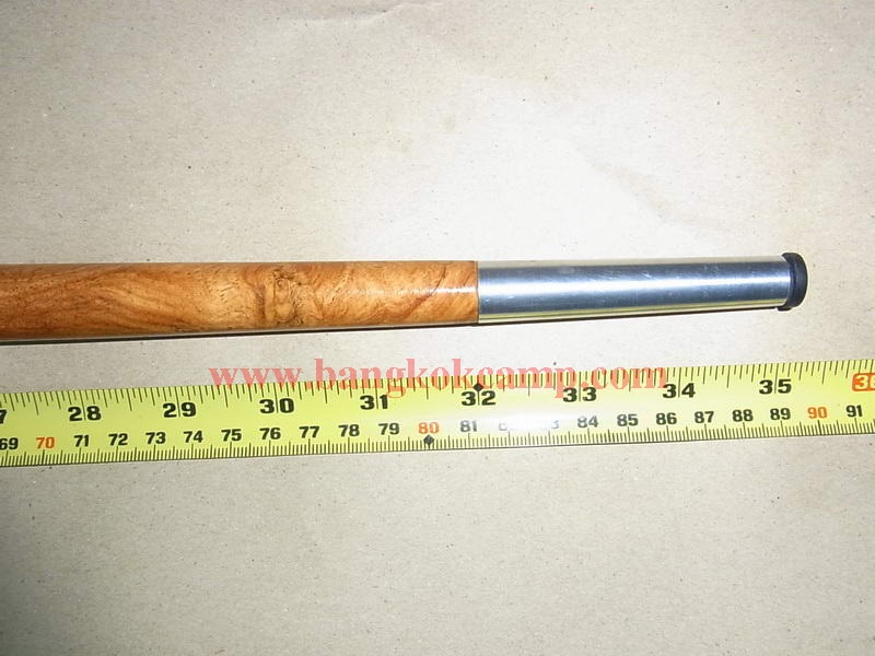 ไม้หายาก... ไม้ตะพด(ไม้ปุ่มมะค่า, ปมมะค่า) ลายสวยมาก หัว+ท้ายไททาเนียม หัวทรงป้าน