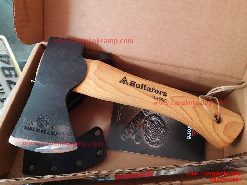 ขวานสวีเดน Hultafor Classic 0.5กก. (1ปอนด์) Made in Sweden (Handmade) พร้อมกล่อง+ซองหน้ง