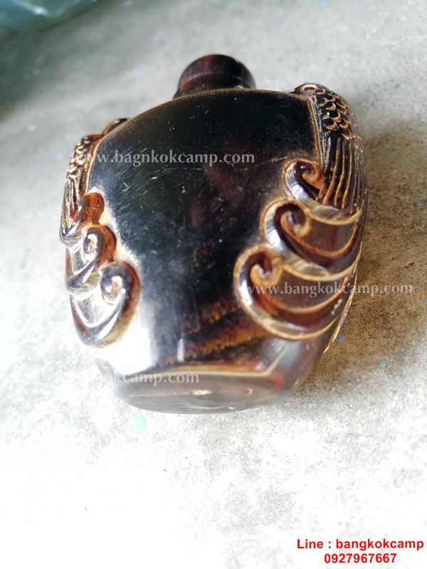 ขวดยานัตถ์ แกะจากเขาสัตว์ รูปนกคู่ (3)