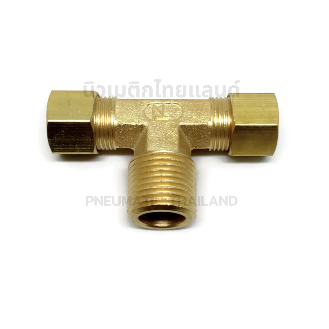 ข้อต่อสามทางตาไก่เกลียวกลาง ท่อ 3/8"xเกลียว 3/8" 72x6x6