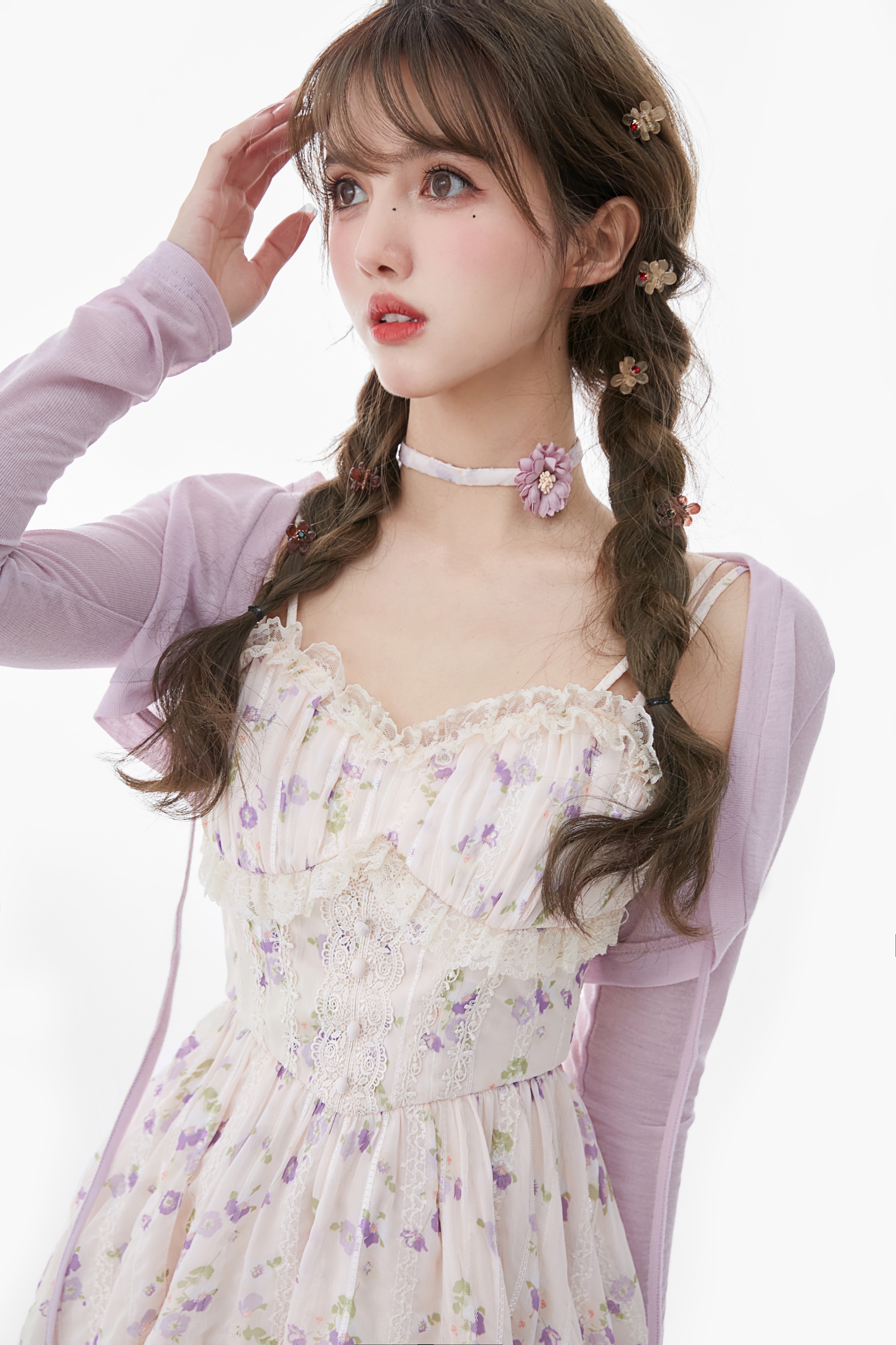 Acaine : พรีออเดอร์ เสื้อคลุมไหล่แขนยาวครอปสั้น มีให้เลือก 4สี แบรนด์แท้