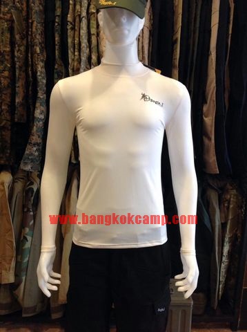 เสื้อยืดคอกลมแขนยาว Bogie.1 สีขาว