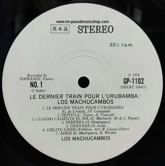 Los Machucambos - Le Dernier Train Pour L'Urubamba