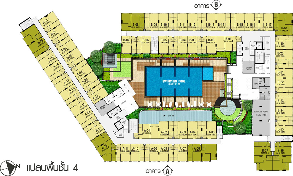 ขาย/ให้เช่า Lumpini Ville Prachachuen-Phongphet ลุมพินิ วิลล์ ประชาชื่น-พงษ์เพชร ห้อง 1 ห้องนอน พื้นที่ 42 ตร.ม.ชั้น 17 วิวสระ ตึก A เฟอร์นิเจอร์ครบ พร้อมเข้าอยู่