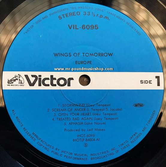 Europe - Wings Of Tomorrow