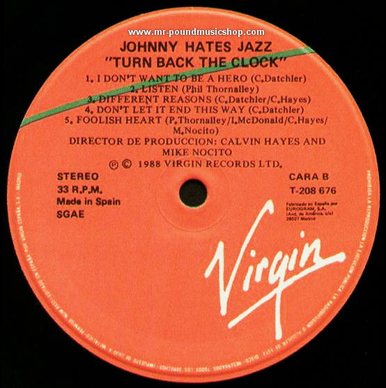 Johnny Hates Jazz -Turn Back The Clock