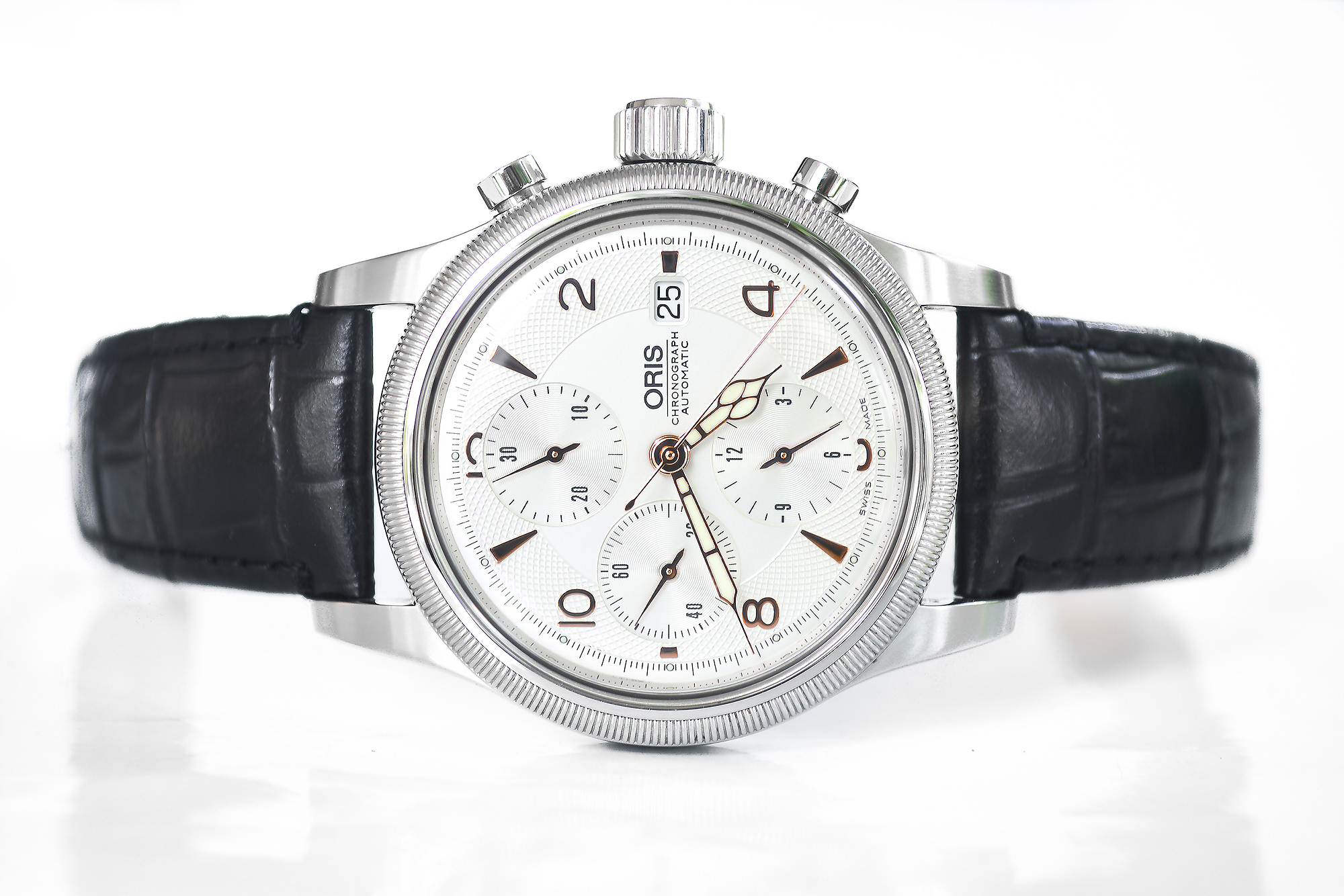Oris Big Crown Chronograph หน้าขาว สายหนัง (Sold)