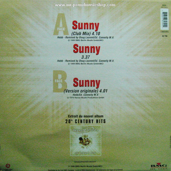 Boney M. 2000 - Sunny (Le remix)