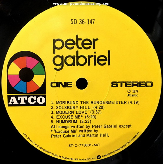 Peter Gabriel - Peter Gabriel 1: Car