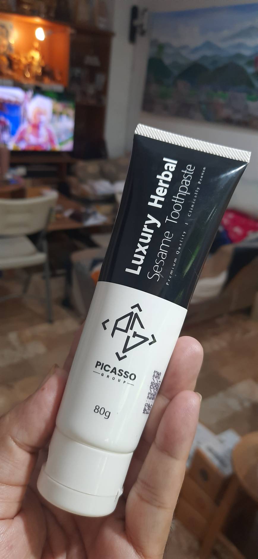 ยาสีฟันงาดำ ระงับกลิ่นปาก 80g. (1แถม1)