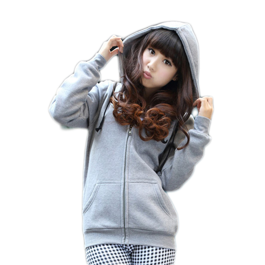 Tucky&Jiang เสื้อคลุมแขนยาว มีฮู้ด ลายหนวด (สีเทา)