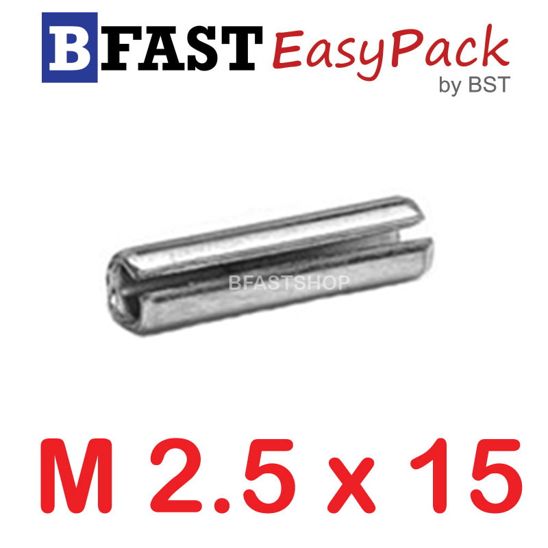 ปิ๊นตะกุดสแตนเลส SUS M2.5 x 15 (10 ตัว/ถุง)
