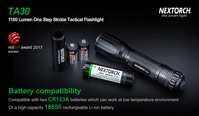 ไฟฉาย Nextorch TA30 1100 Lumens One Step Tactical Flashlight