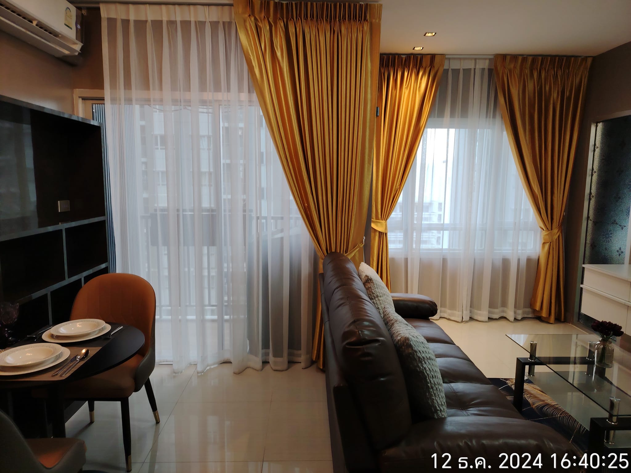 ขายคอนโด Manor Sanambinnam : แมเนอร์ สนามบินน้ำ ขนาดห้อง 39.20 ตร.ม. 1 ห้องนอน 1 ห้องน้ำ ห้องมุม ชั้น 15 วิวแม่น้ำ