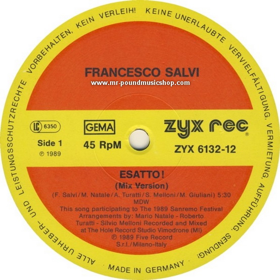 Francesco Salvi - Esatto! (Mix Version)