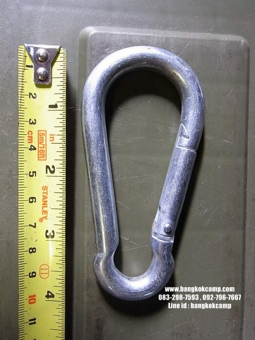 คาราบิเนอร์ Carabiners สแน็ปลิงค์เหล็ก Snaplink ตะขอเกี่ยว - เหล็ก (แบบบอลลูน) ขนาด10มิล ใช้งานได้หลากหลาย ..แข็งแรง ทนทาน