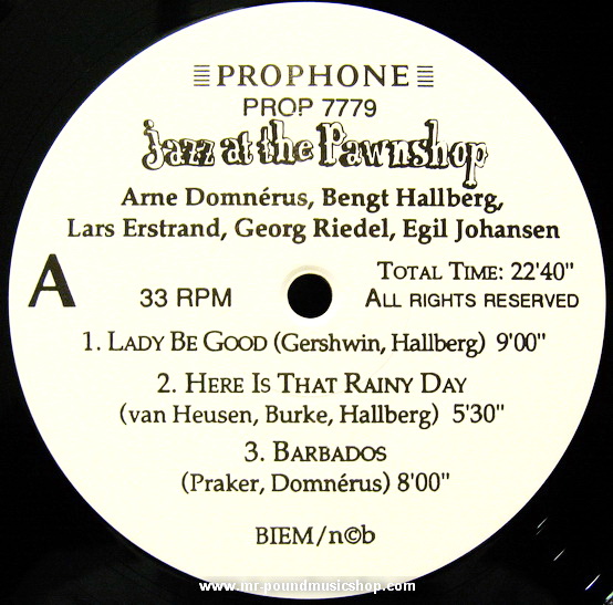 Arne Domnerus - Jazz at the Pawnshop