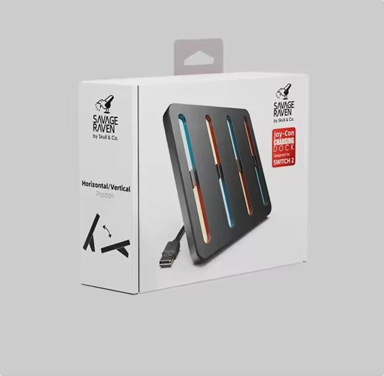 Savage Raven by Skull & Co. Joy-Con Charging Dock 4 in 1 for Nintendo SWITCH 2 (รุ่นปี 2025)