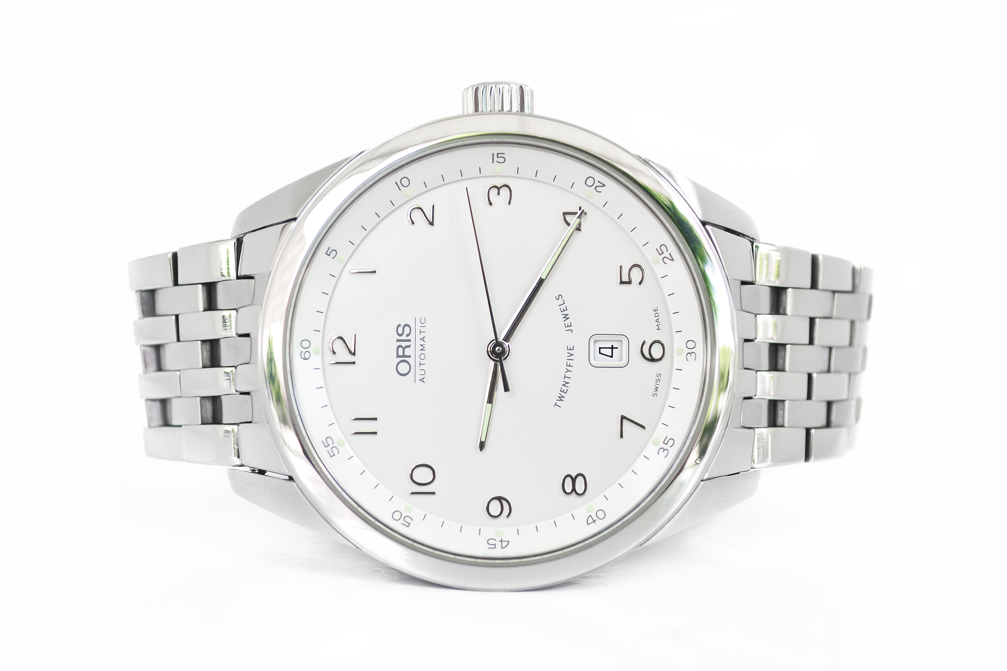 Oris Classic XXL Automatic หน้าขาว หลังเปลือย