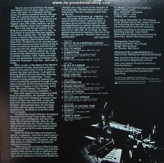 The Modern Jazz Quaetet - The Last Concert