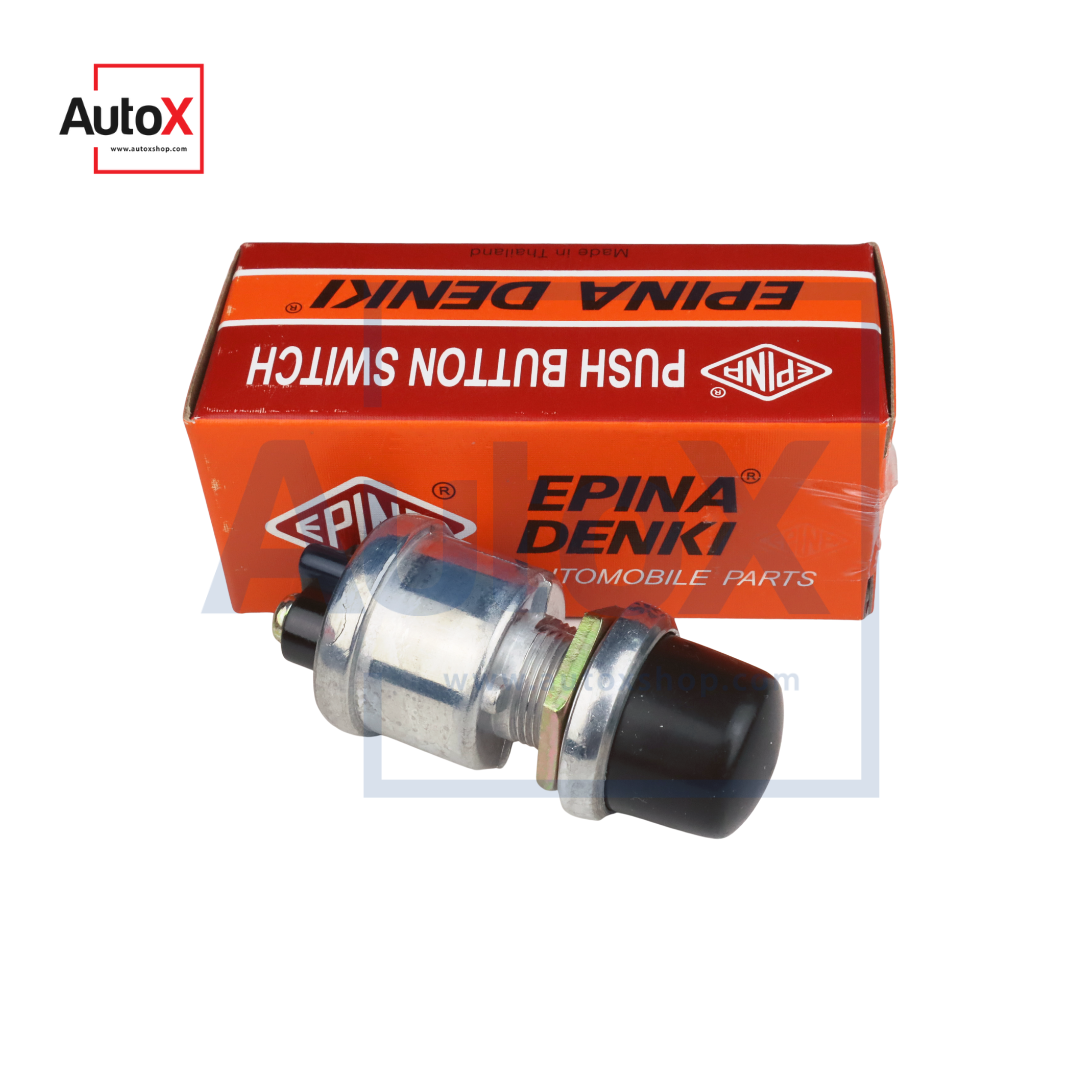 สวิทช์กดแตร กดสตาร์ท หัวยางสีดำ 12-24V ยี่ห้อEPINA (ใหม่)