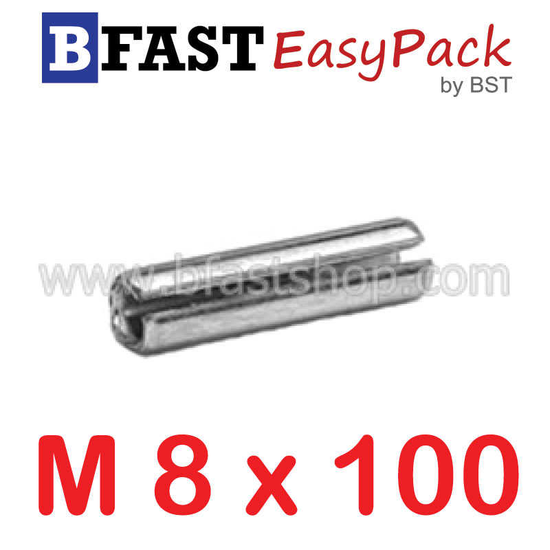 ปิ๊นตะกุดสแตนเลส SUS M8 x 100 (1 ตัว/ถุง)