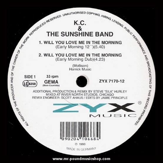 KC And The Sunshine Band - Will You Love Me in The Morning / Give It Up