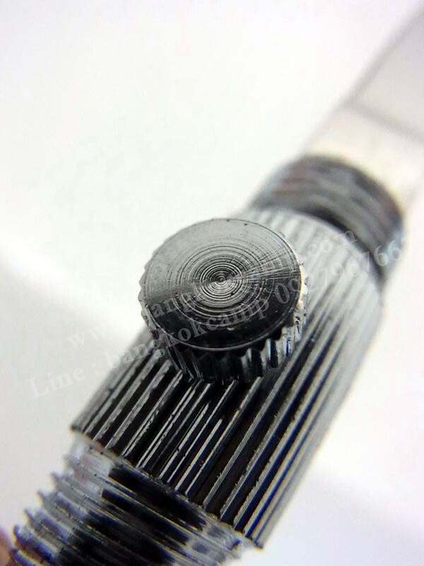 พวงกุญแจ ปากกา(ซ่อนมีด)...งานกลึงทองเหลือง รุ่นเก่า ใหม่เก่าเก็บอย่างดี (สภาพเหมือนใหม่) ...สีเงิน