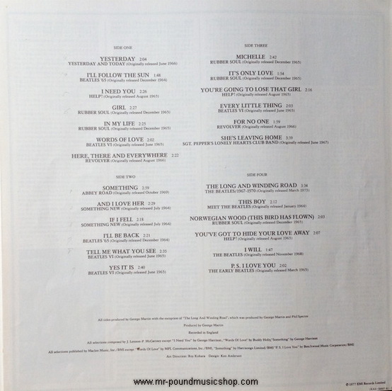 The Beatles - Love Songs